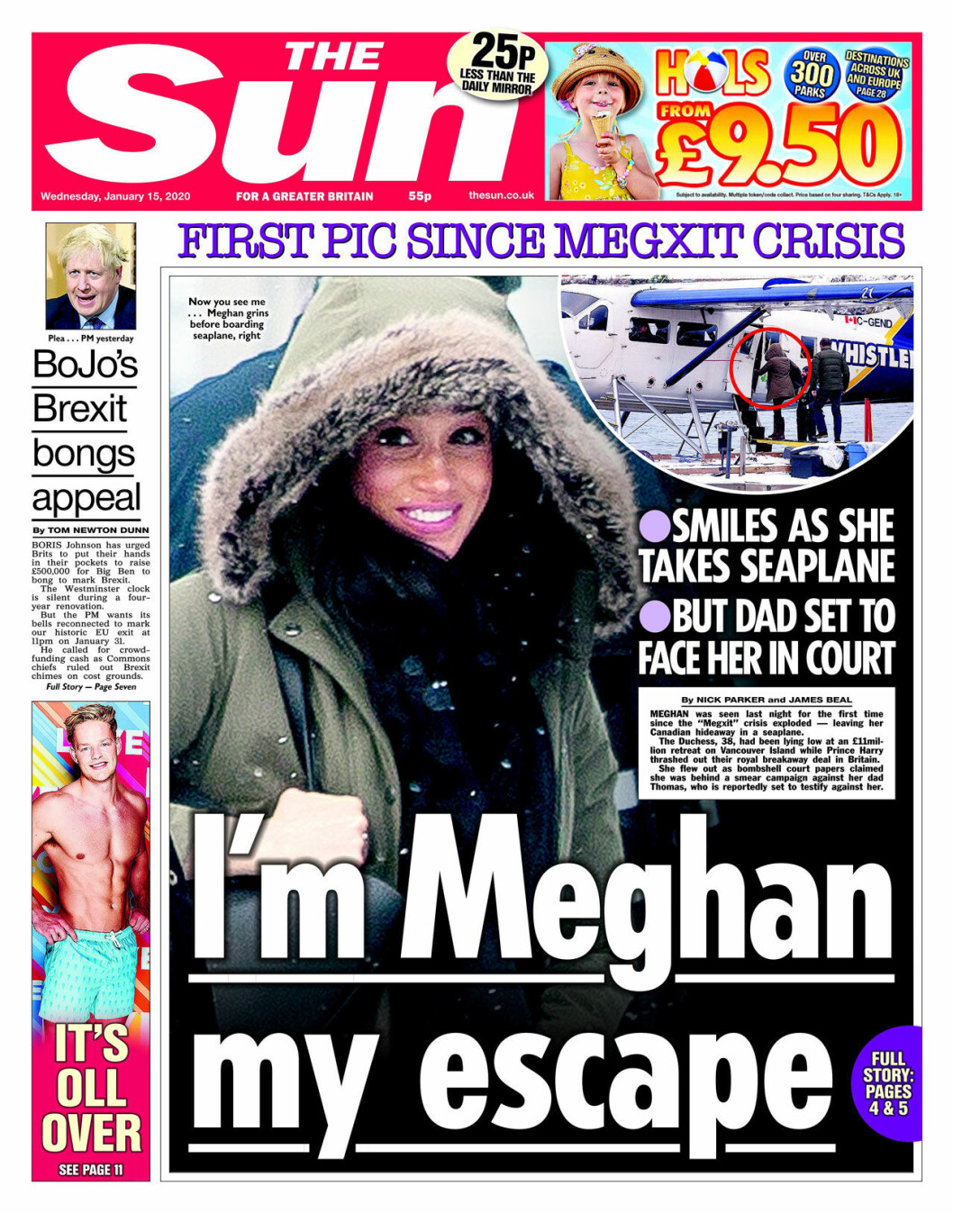 Ler i triumf. Meghan verkar mycket nöjd med att ha lämnat kungafamiljen bakom sig. Meghan Markle i Kanada