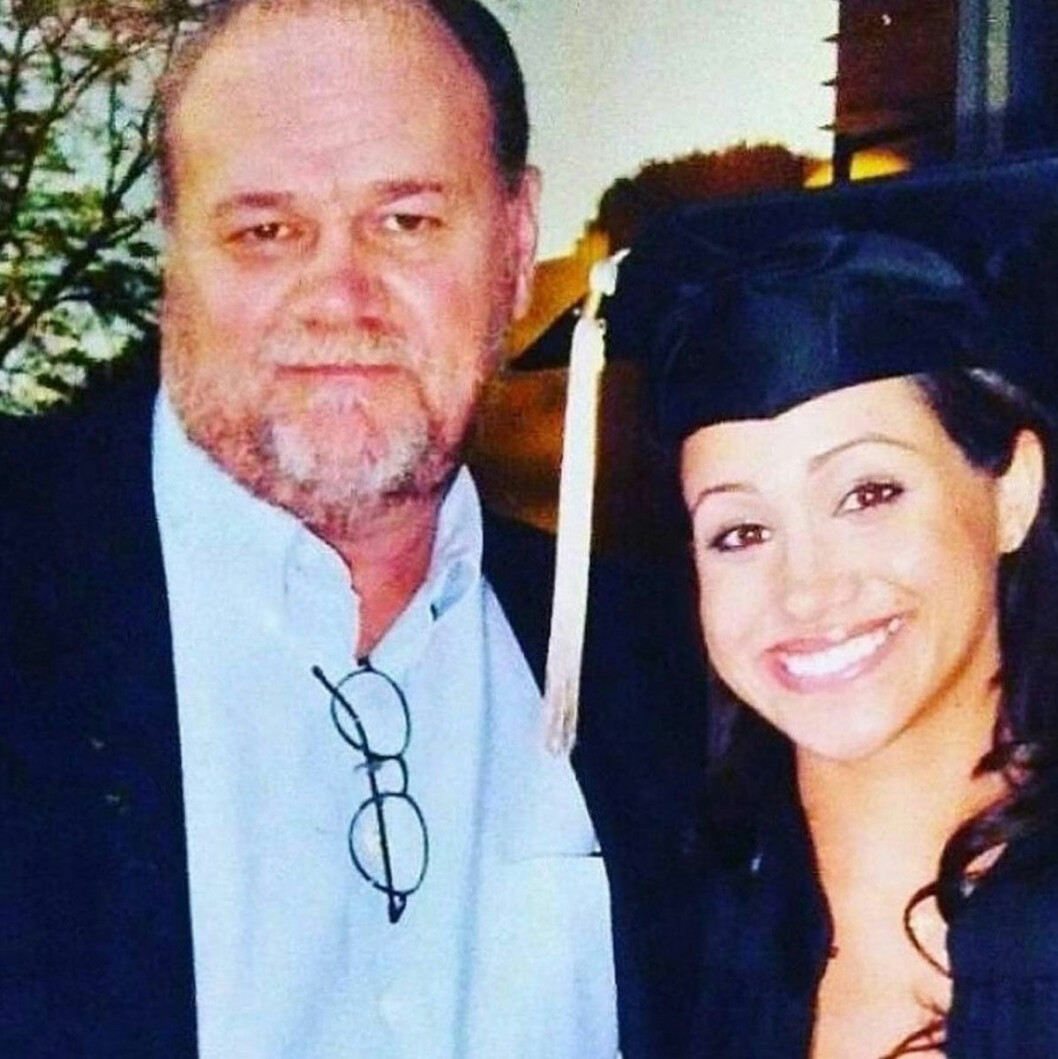 Meghan med sin pappa Thomas Markle.