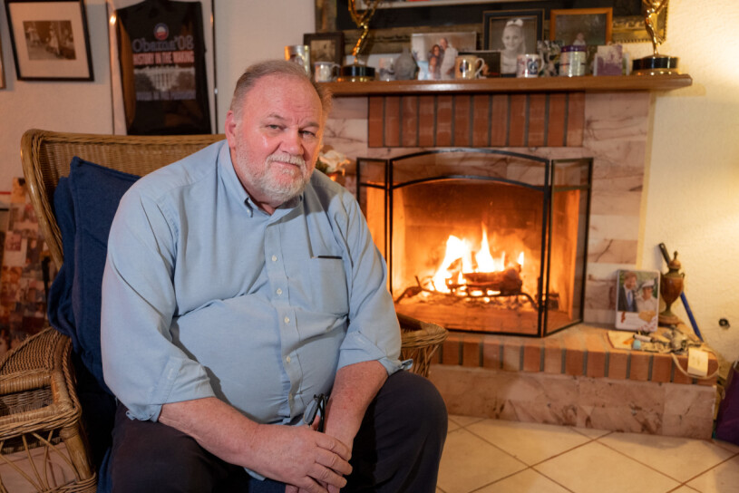 Meghans pappa Thomas Markle i sitt hem i Rosarito, Mexiko.