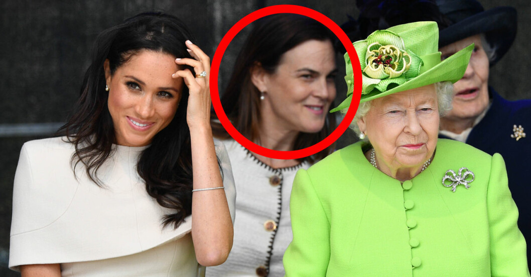 Meghan, Samantha och drottning Elizabeth tillsammans i Cheshire.