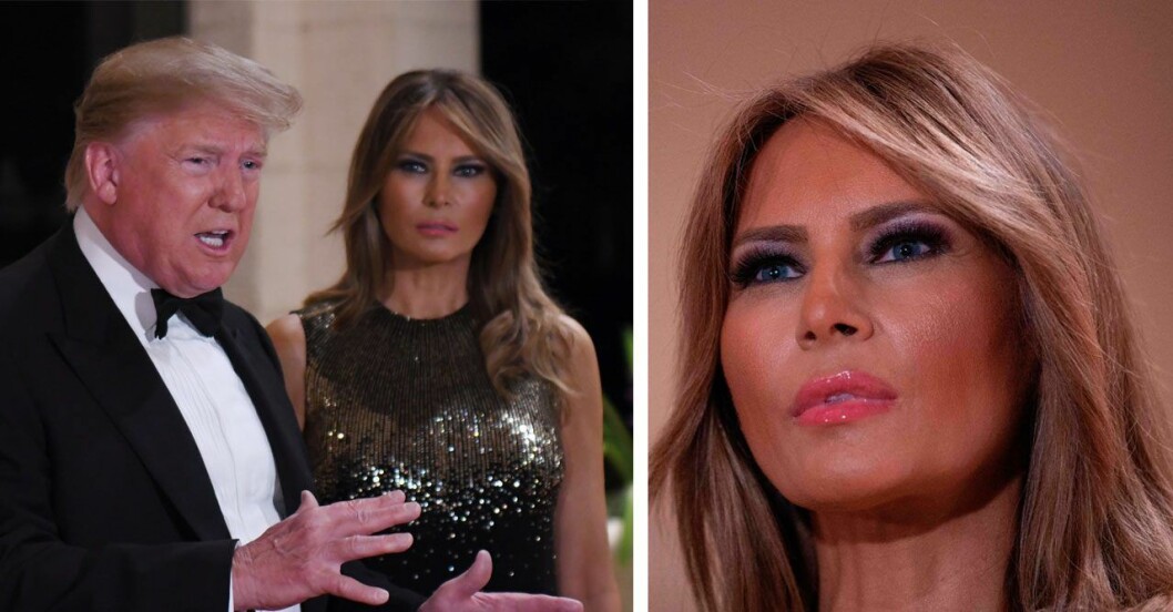 Melania låter sig inte tryckas ner av sin burduse make. Melania låter sig inte tryckas ner av sin burduse make.