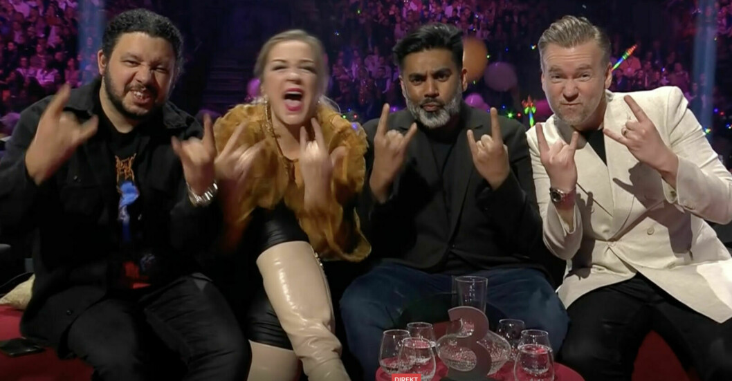 Smash into pieces låtskrivare gör djävulstecken i Melodifestivalen