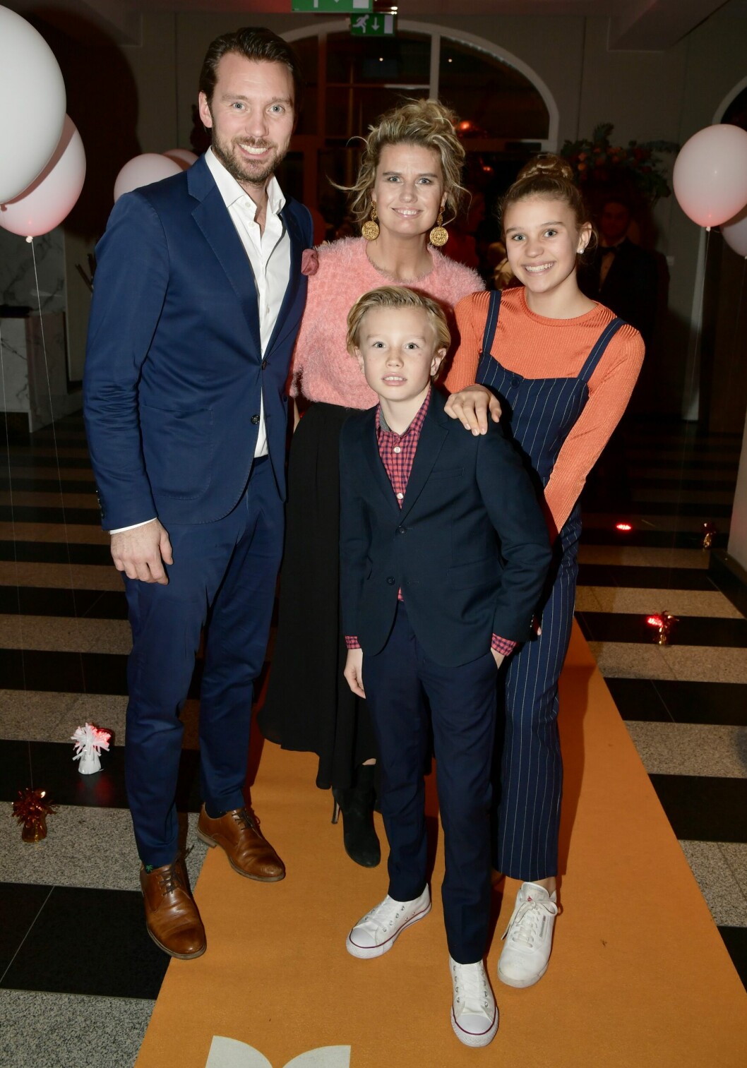 Familjen 2018. Christine Meltzer med maken Niclas Lind och barnen Ida Lova och Ville 2018