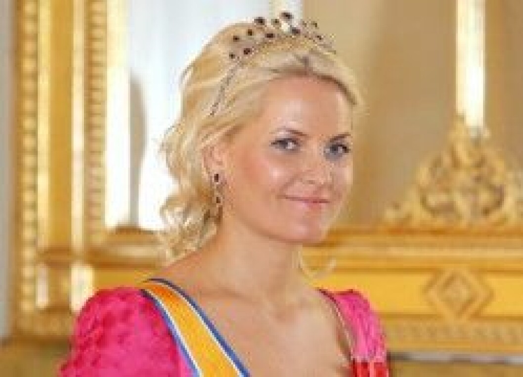 Kronprinsessan Mette-Marit glänste på festen. Kronprinsessan Mette-Marit glänste på festen.