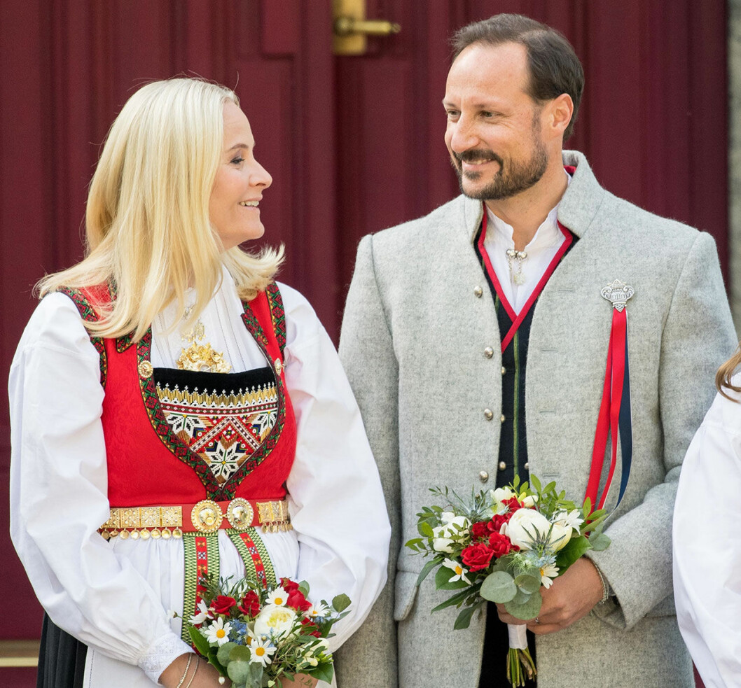 Kronprinsparet vid 17 maj 2019