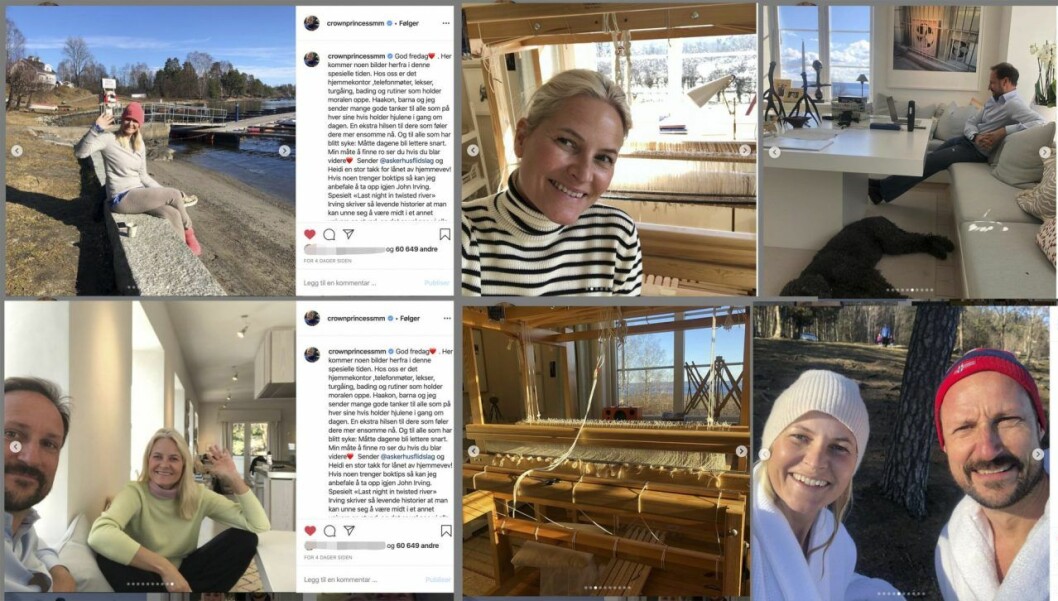 Norska kronprinsessan är just nu väldigt aktiv på Instagram. Mette-Marit