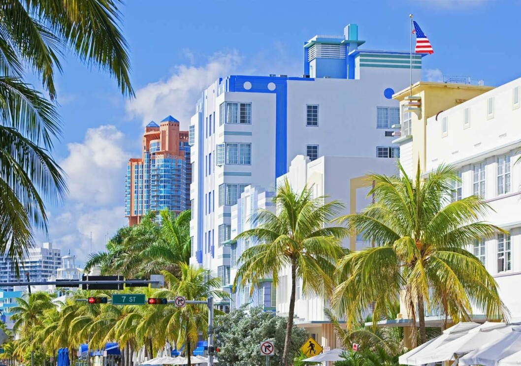 Centrala Miami. Prinsessan Madeleines villa ligger i utkanten av stan. Centrala Miami. Prinsessan Madeleines villa ligger i utkanten av stan.