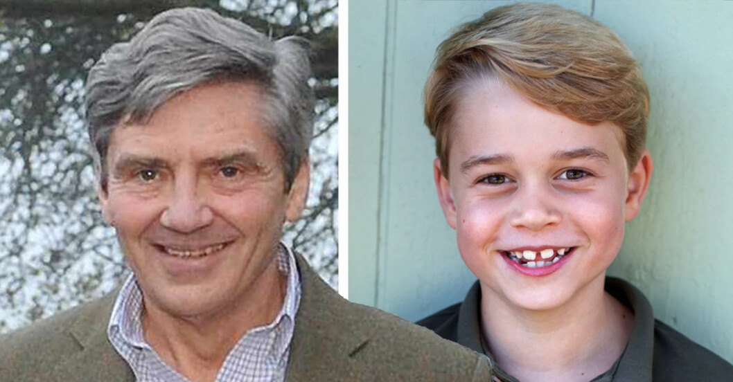 Det är bara snedbenan som sitter på olika håll… Prins George lik sin morfar, Kates pappa Michael Middleton