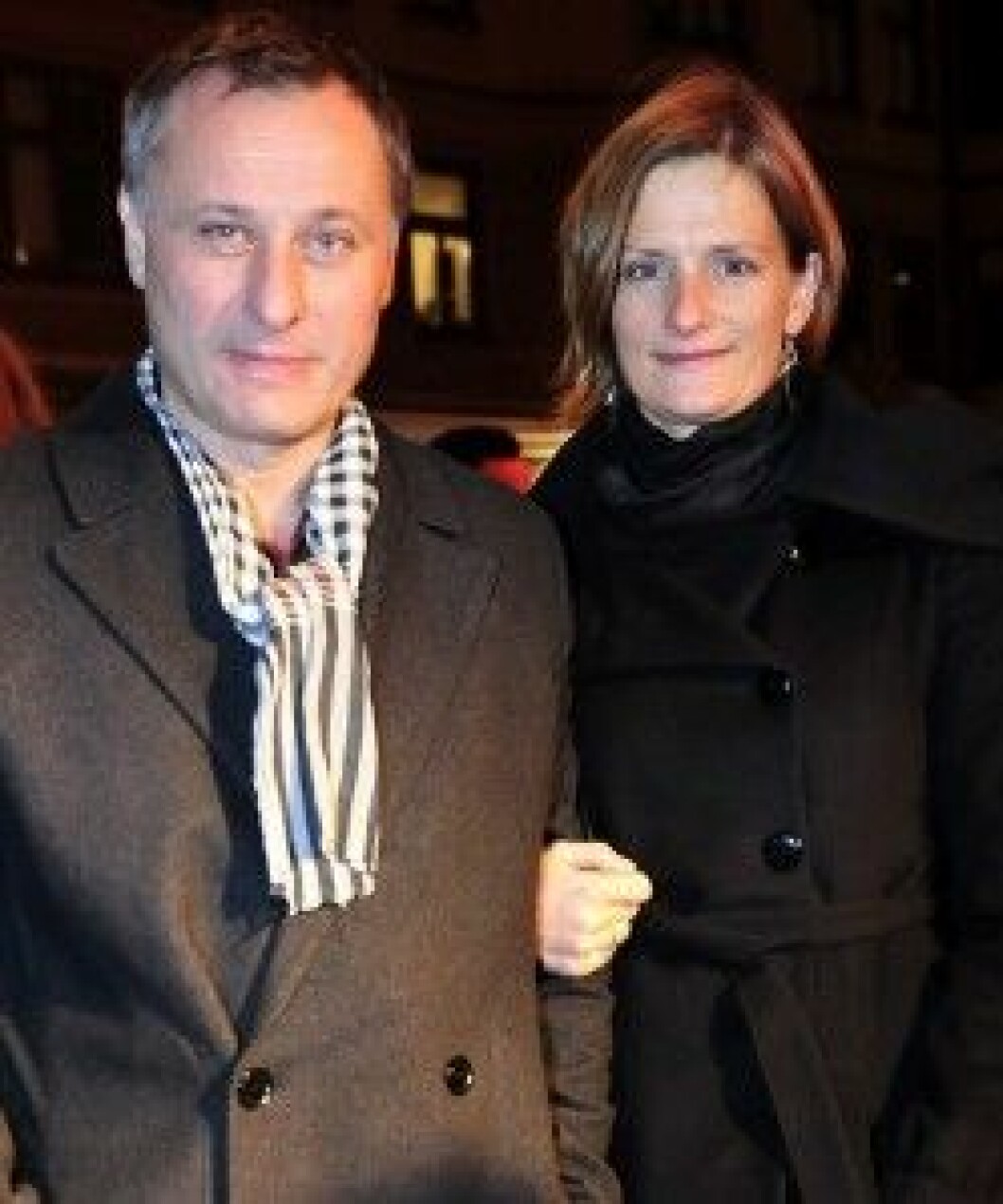 Michael Nyqvist med hustrun Katarina. Michael Nyqvist med hustrun Katarina.
