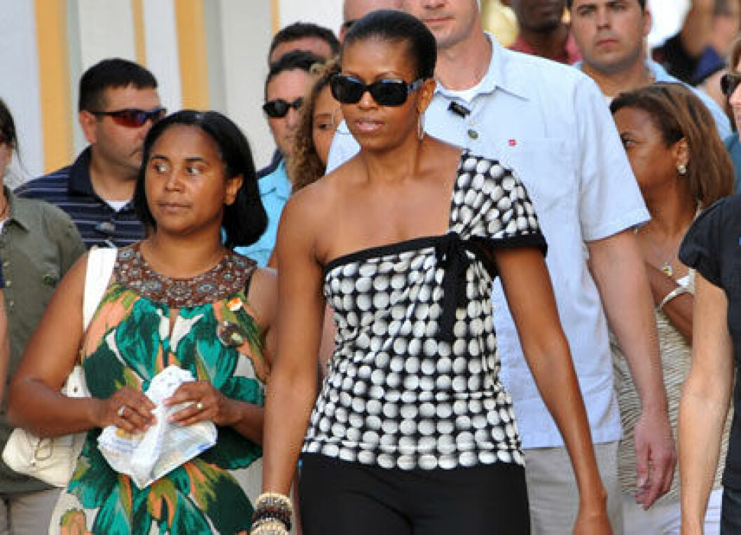 Michelle Obama är i Spanien. Michelle Obama är i Spanien.