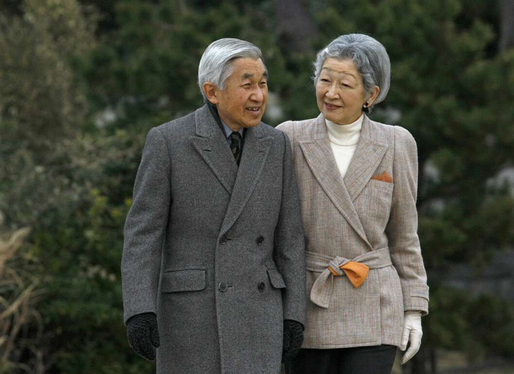 Akihito och hans hustru Michiko