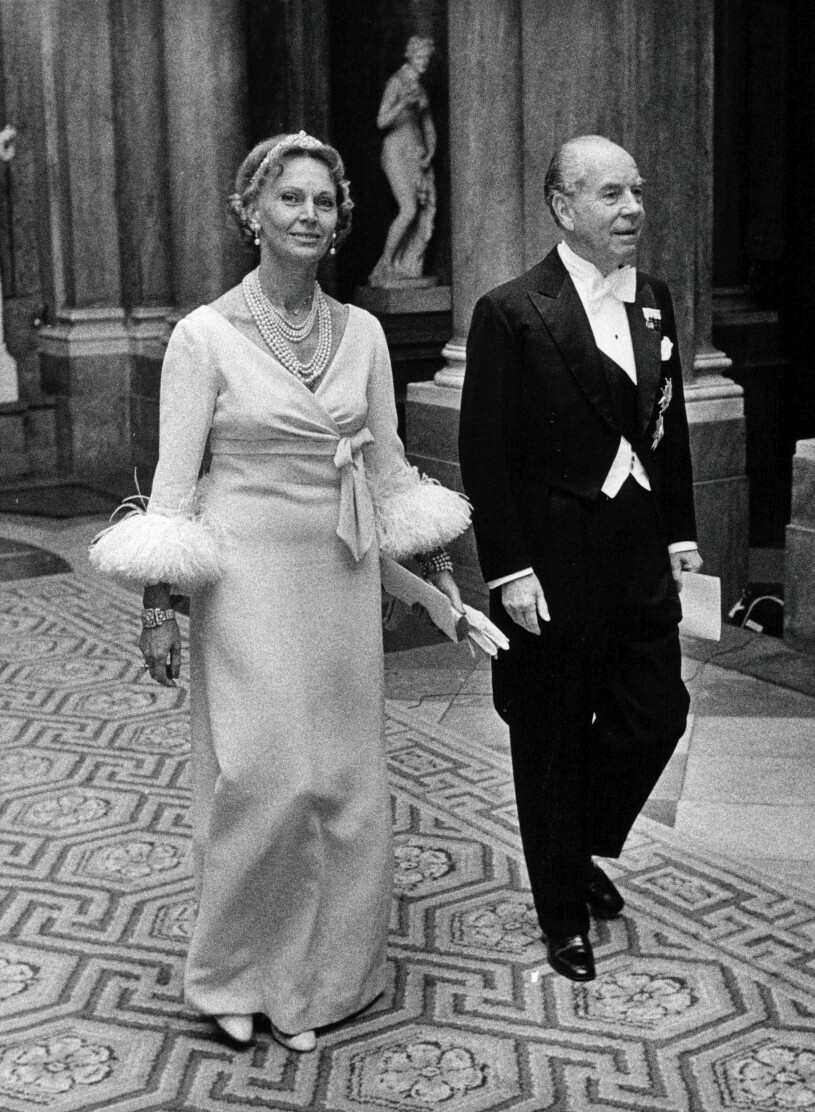 Middag på Kungliga slottet, 1970-tal.