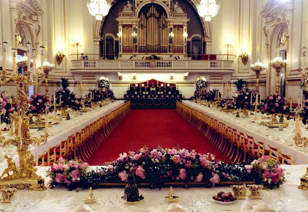 middagsbord buckingham palace