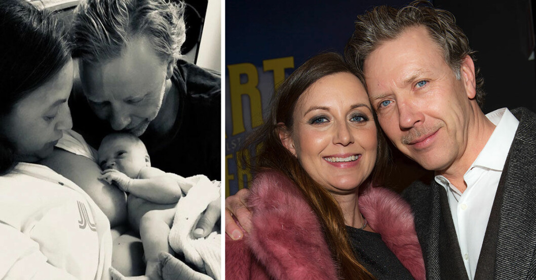 Babylycka för Sanna Lundell och Mikael Persbrandt – fått en son!