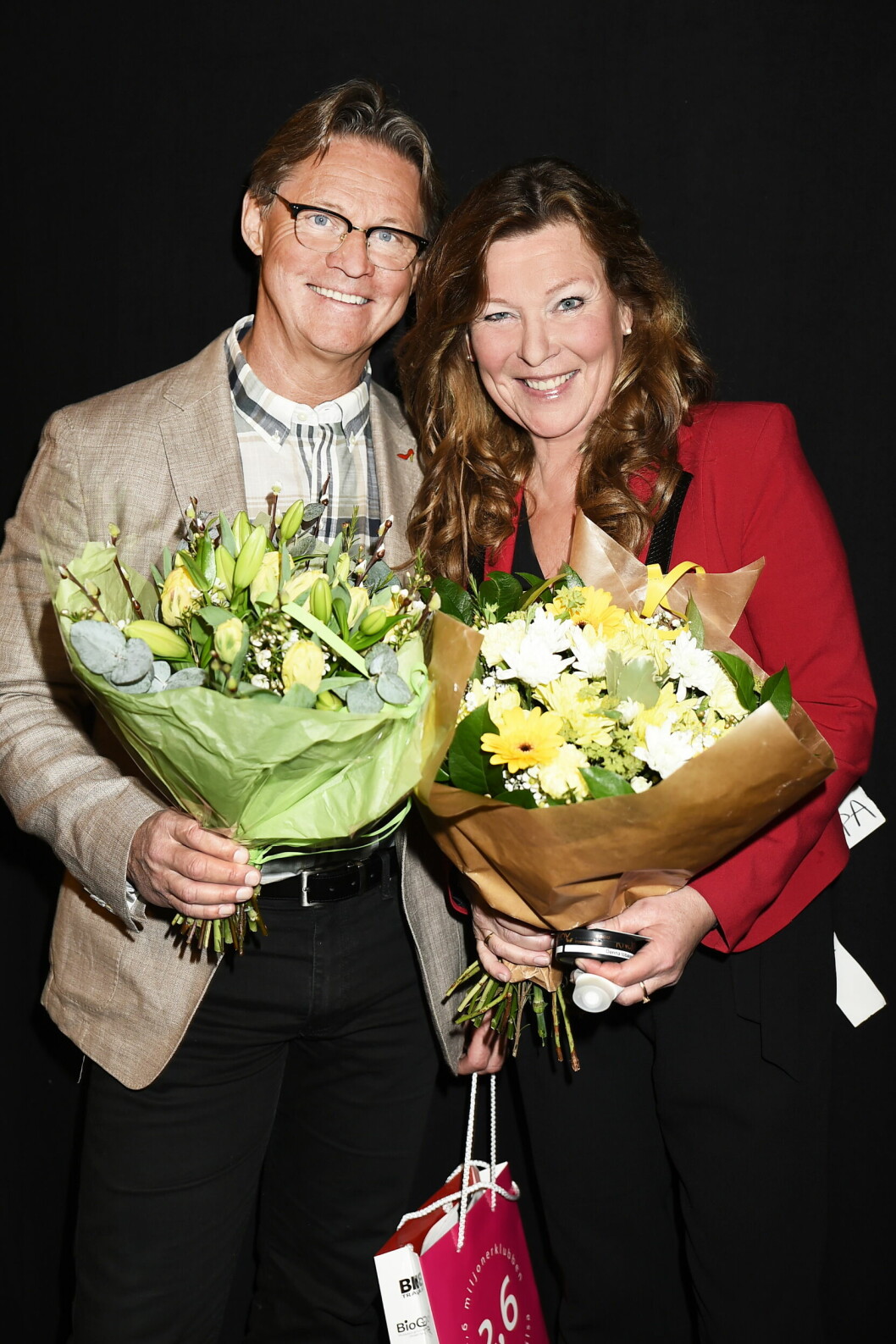 Ett riktigt succépar. Mikael Sandström och Lotta Engberg