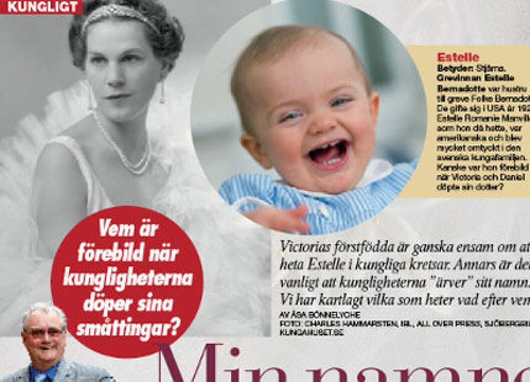 Lilla prinsessna Estelle i ett alldeles solglatt leende