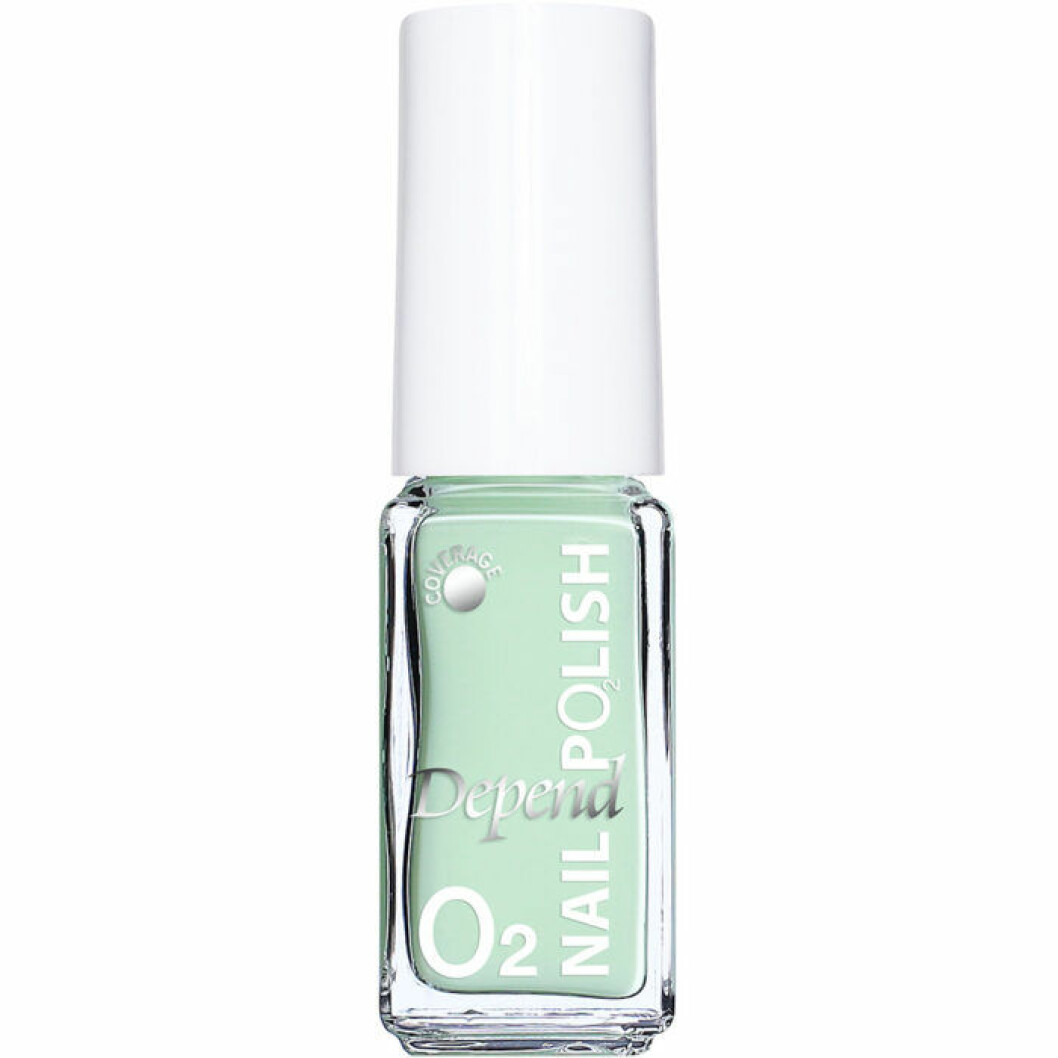 Mintgrönt nagellack från Depend