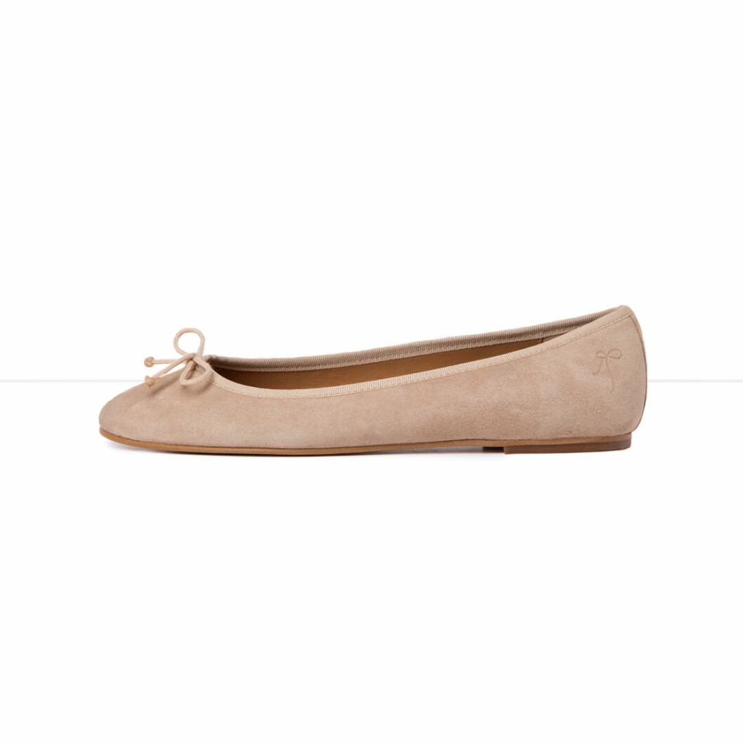 Ballerinaskor i mocka