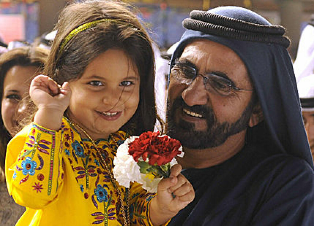 4-åriga Al-Jalila och pappa Mohammed är överlyckliga.