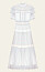 mönstrad kortärmad klänning från By Malina