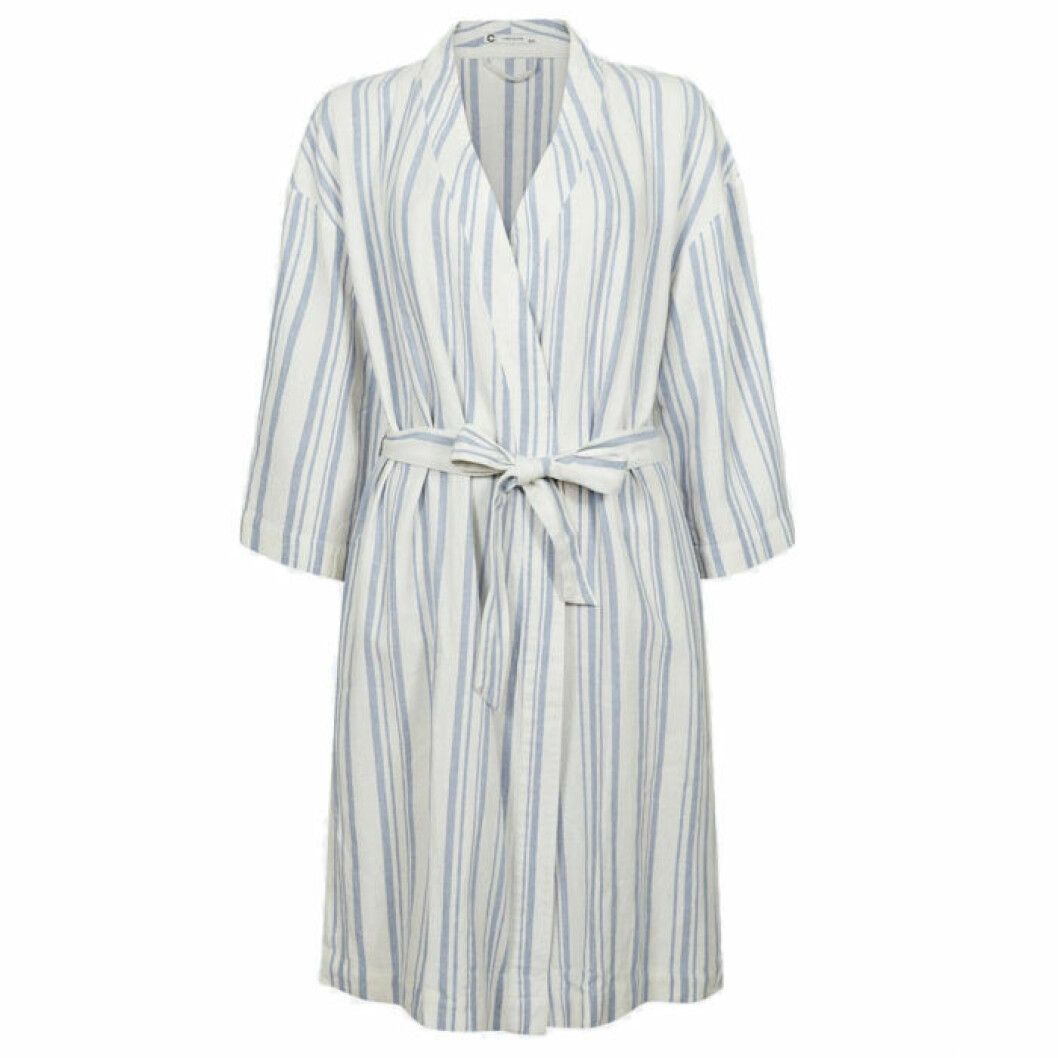 Randig kimono i linnemix från Cubus