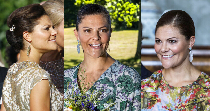 Fjädrar i öronen från Maria Nilsdotter bär Victoria gärna!