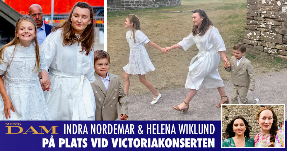 Prinsessan Estelles och prins Oscars nanny under Victoriadagen 2022