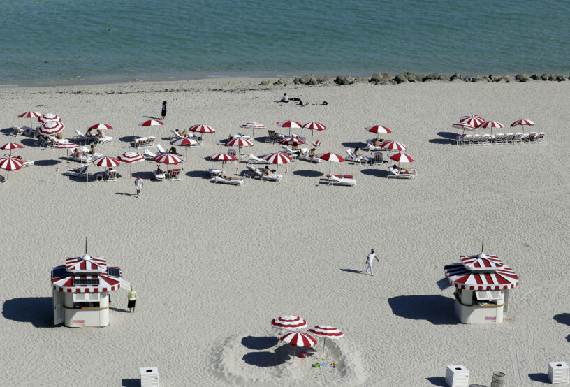 När familjen tröttnat på det exklusiva poolområdet på Faena Rose club finns denna privata strand att njuta av.