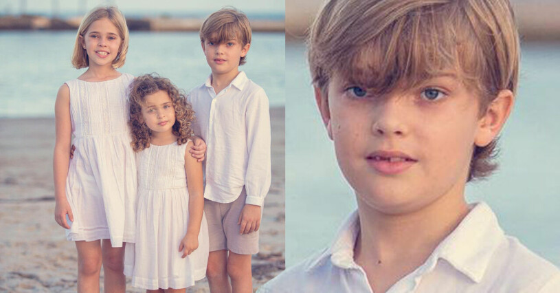 Prins Nicolas, snart 7, med sina systrar: Leonore, 8, och Adrienne, 4. Prinsessan Madeleines barn Prins Nicolas Prinsessan Leonore och Prinsessan Adrienne