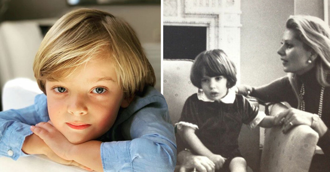 Nicolas är en liten mini-kopia av pappa Chris. prins nicolas