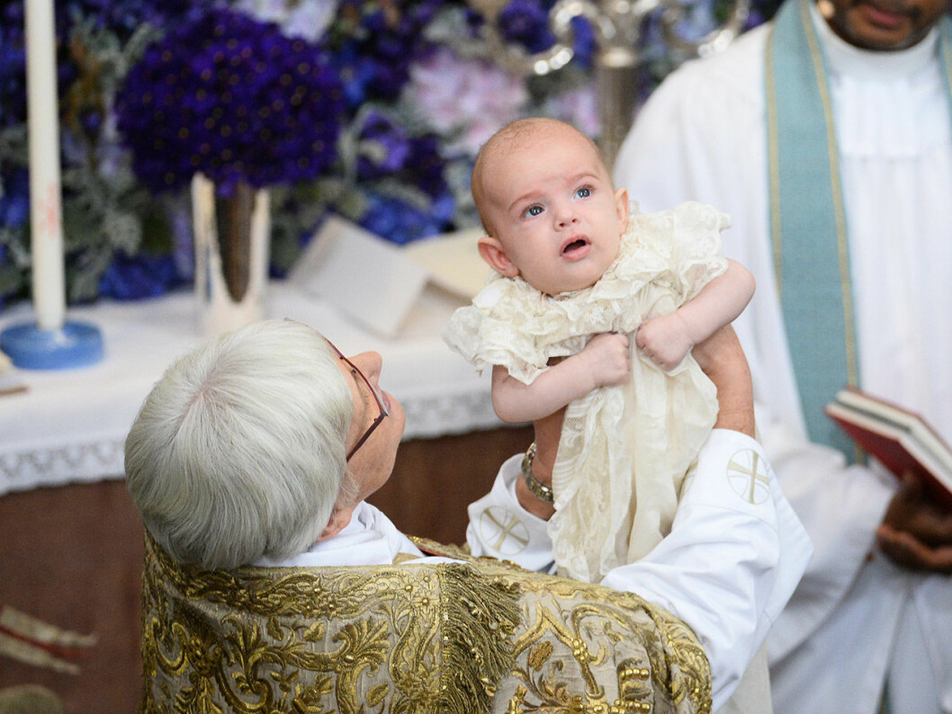 Nicolas vid sitt dop i oktober 2015. Nicolas vid sitt dop i oktober 2015.