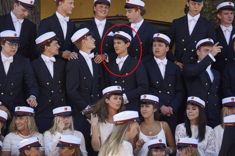 Prins Nikolai, student på Herlufsholm för fyra år sedan. Prins Nikolai student på Herlufsholm 2018