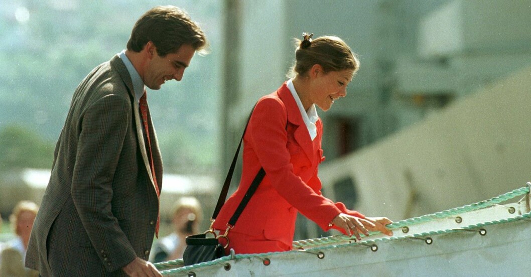 Kronprinsessan Victoria och Nikolaos anlände tillsammans till firandet av norska kungaparets 60-årsjubileum i Trondheim.