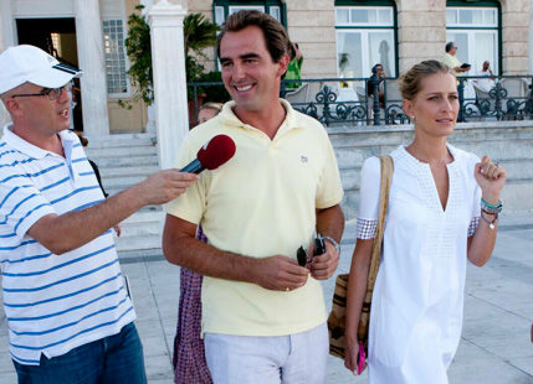 Prins Nikolaos och Tatiana Blatnik. Prins Nikolaos och Tatiana Blatnik.