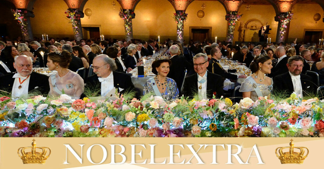 Drottning Silvia på Nobelfesten.