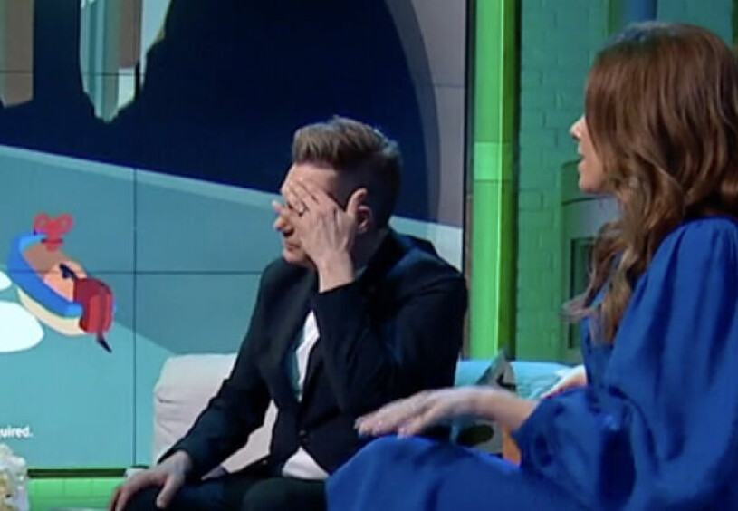 Blev åksjuk av att spela det nya tv–spelet i direktsändning. Nyhetsmorgon, TV4