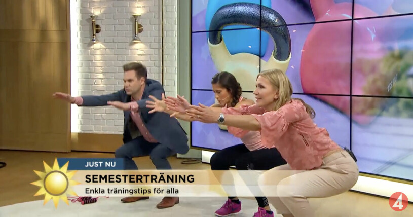 Shirin Djavidi ger tips om semesterträning i Nyhetsmorgon 2017. Nu har hon fått ett stående inslag. Shirin Djavidi i Nyhetsmorgon