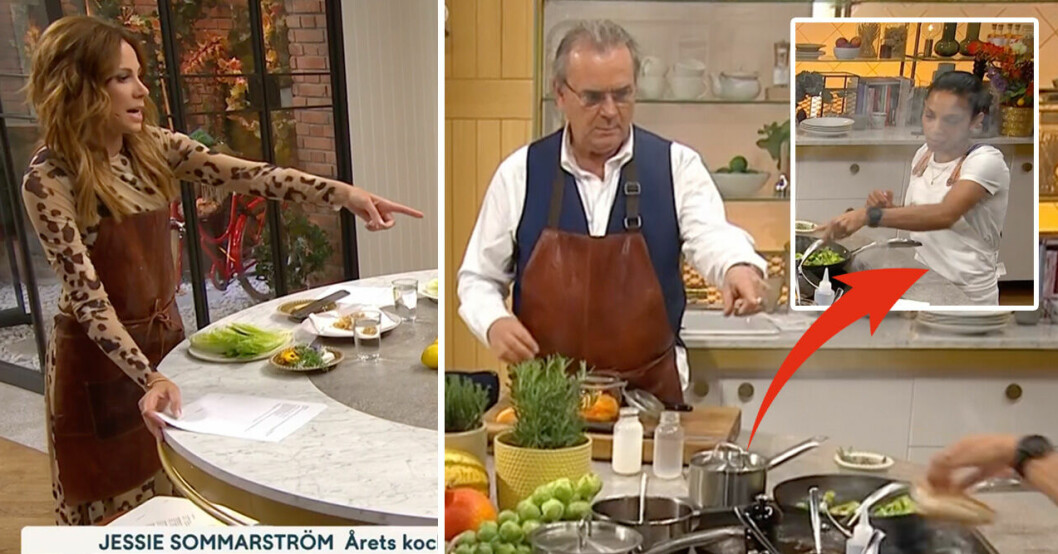 Dramatik i tv-studion efter missen – tvingas rycka in i sändning: "Det brinner"