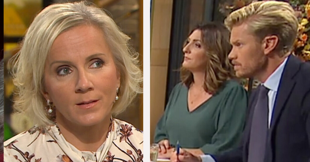 Ulrika Elvgren fick ta emot ilskna reaktioner från tittarna. Nyhetsmorgon