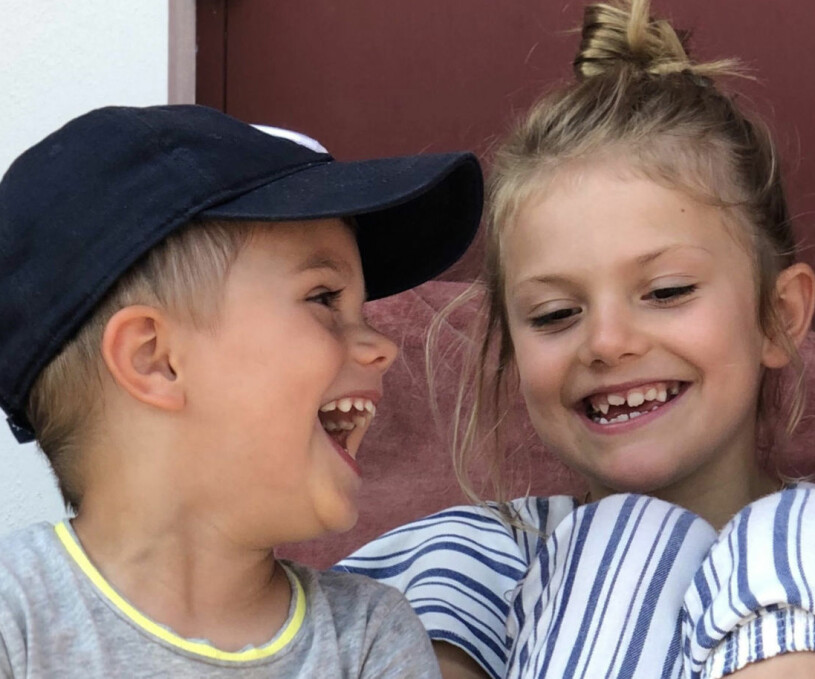 Prins Oscar och prinsessan Estelle. Prins Oscar och prinsessan Estelle