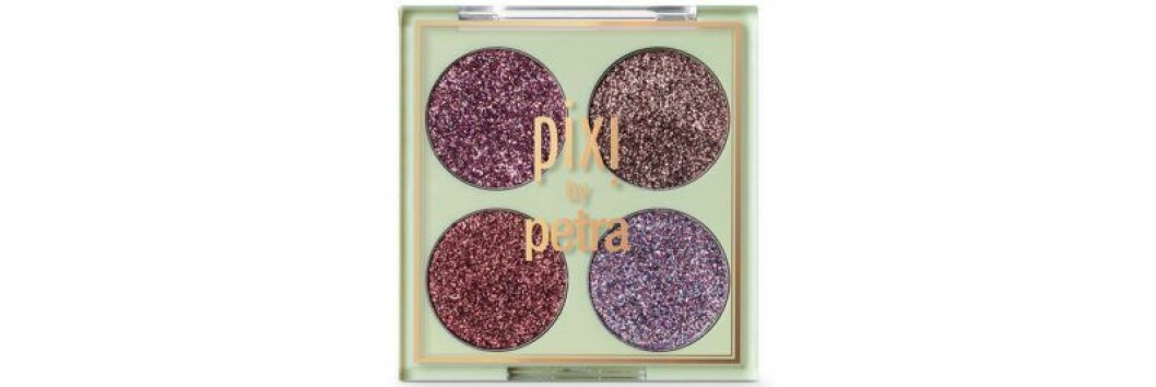 Glitterskuggor med fyra färger från NYX