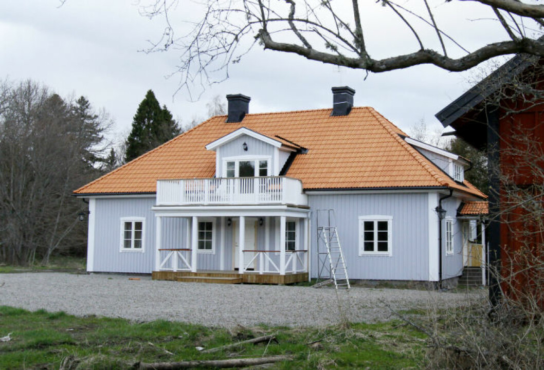 Prinsparets älskade landställe, i Trosa. ökenäs