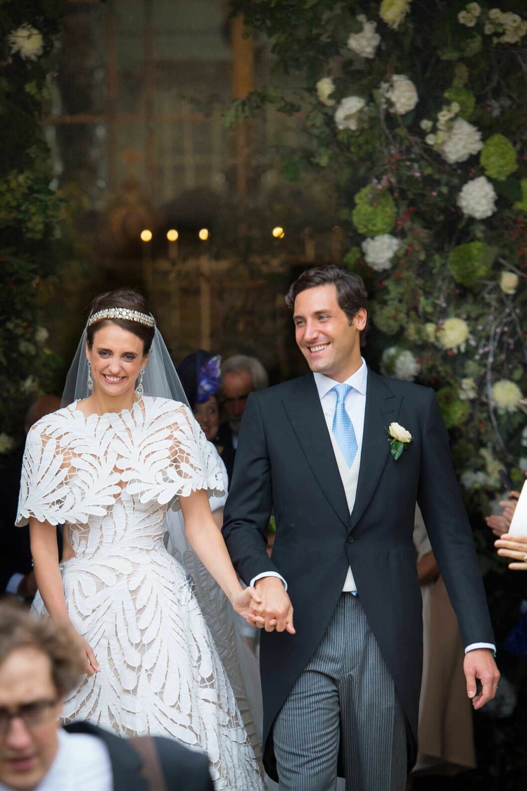 Olympia von Arco-Zinneberg i klänning från Oscar de la Renta. Olympia bröllop