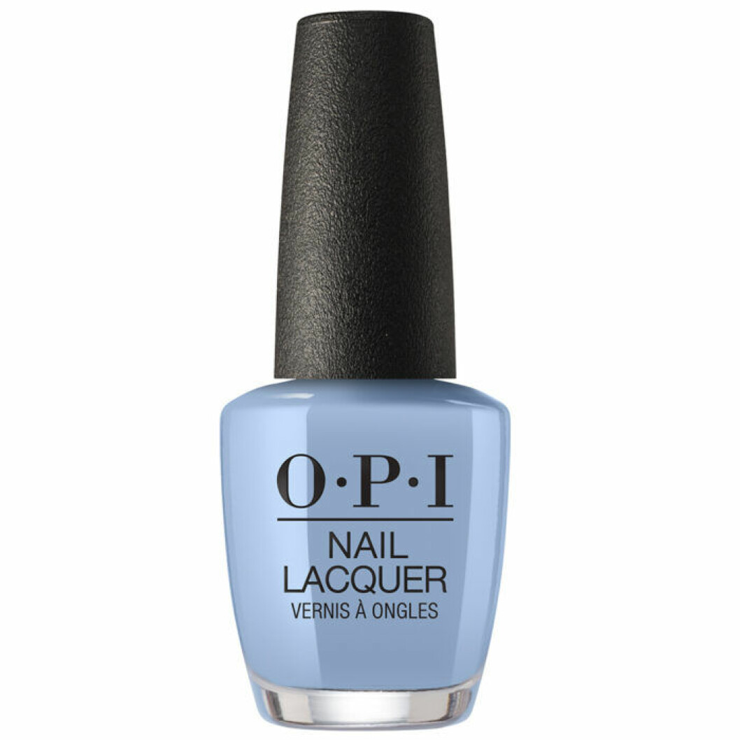 Pastellblått nagellack