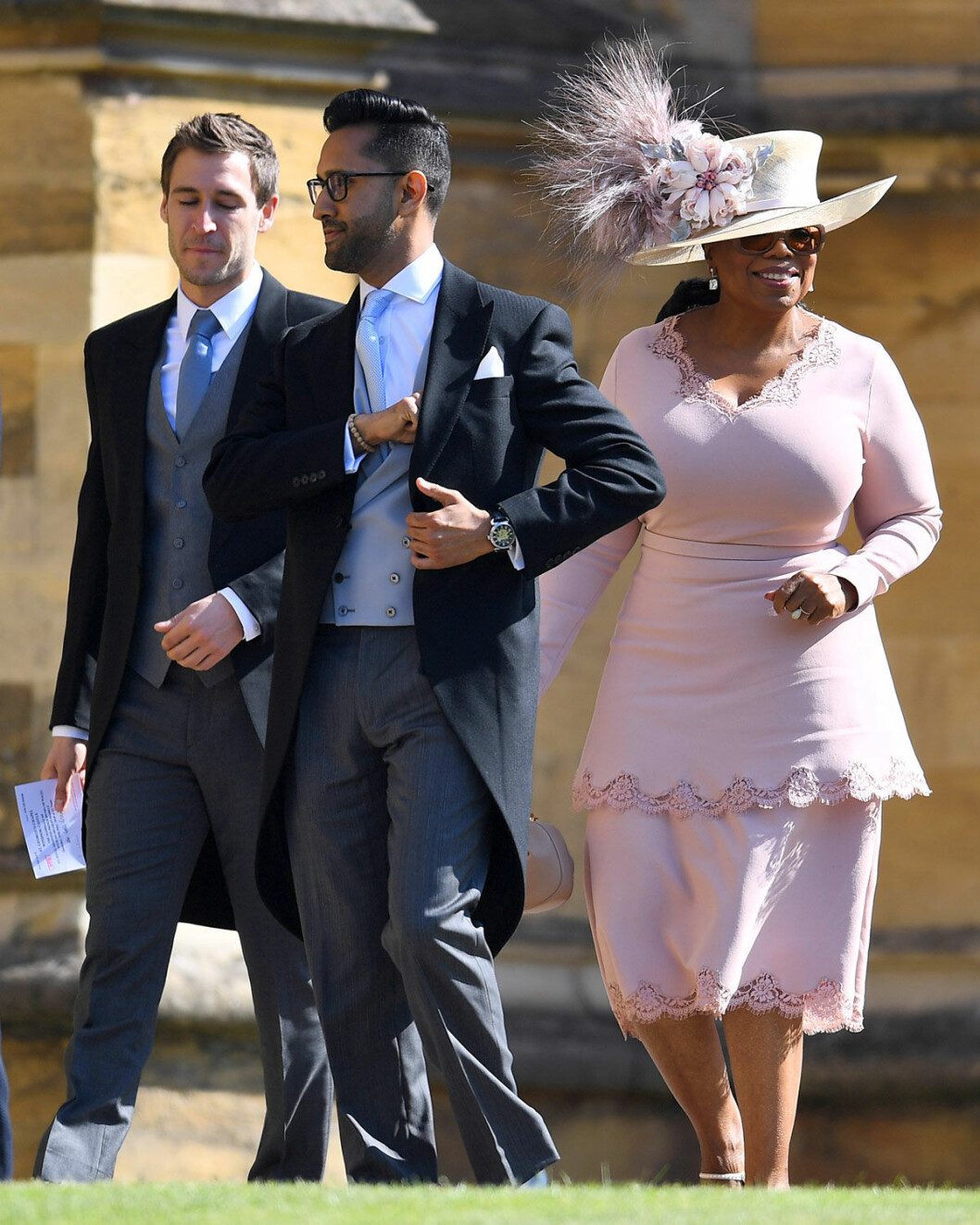 TV-sjärnan Oprah Winfrey på prins Harrys och Meghans bröllop