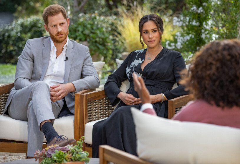 Harry och Meghan hos Oprah. Prins Harry Meghan Markle Oprah Winfrey