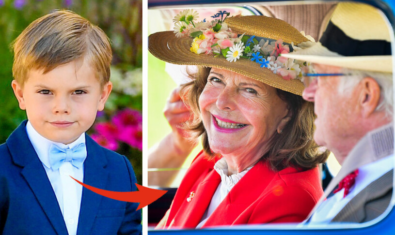 Prins Oscar i fluga, precis som morfar. Prins Oscar Kungen Fluga Drottning Silvia Kungsrallyt