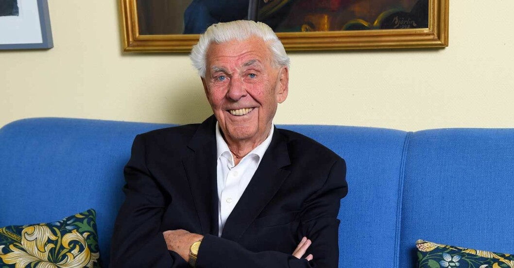 Elsas farfar Oscis Bernadotte som gick bort 2018. Oscar ”Oscis” Bernadotte.