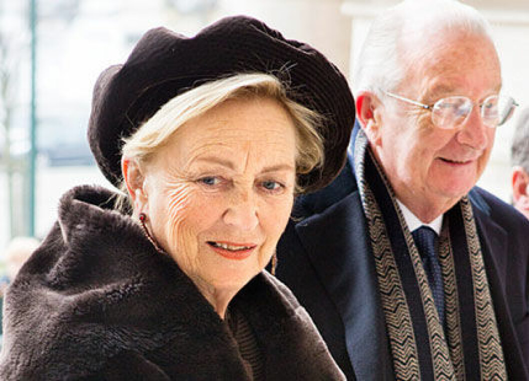 Här ser vi kungaparet - Albert och Paola av Belgien