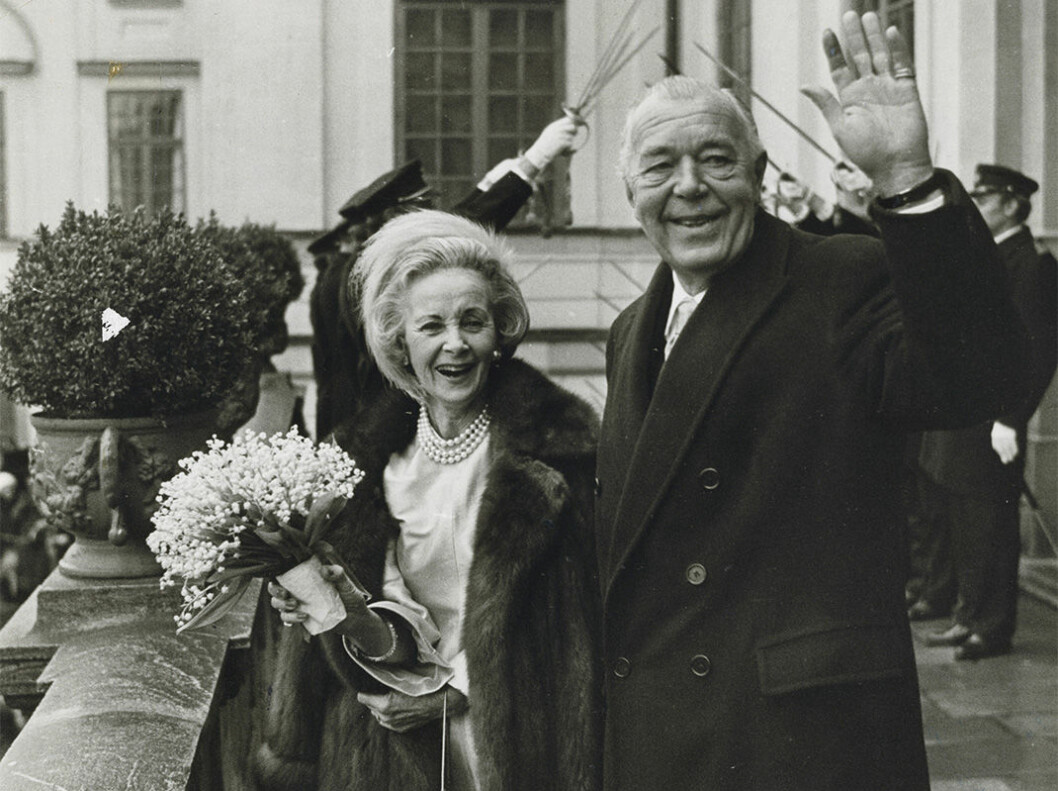 Prins Bertils och Lilian Craigs bröllop på Drottningholm 7/12 1976. Prins Bertils och Lilian Craigs bröllop på Drottningholm